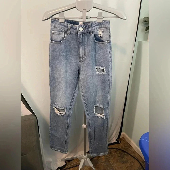 Princess Polly Denim - Princess Polly Size‎ 4 distressed denim Women’s Jeans B12
